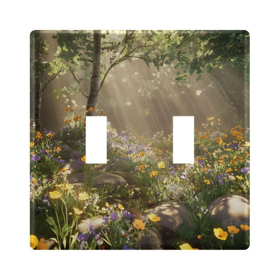 The Enchanted Forest Decorative Light Switch Plates Switch Cover Decorative Wall Plates Ideal for Living Room Kitchen Bedroom and Study