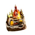thumbnail image 2 of Casa Navideña, Estatuilla de Construcción de Resina, Casa de Construcción Coleccionable de Poliresina Navideña para Escaparate de Tienda, Re Papá Noel, 2 of 8