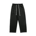 thumbnail image 2 of Lilgiuy Men's Joggers Sweatpants Basic Solid Color Straight Leg Loose Fit Comfort Soft Running Athletic Pants with Pockets, 2 of 5