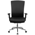 thumbnail image 6 of Emma + Oliver 24/7 300lb High Back Black LeatherSoft Ergonomic Office Chair-Seat Slider/Lumbar, 6 of 6