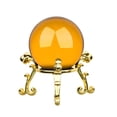thumbnail image 2 of 40mm Crystal Ball With Golden Flower Stand Combination Home decoration, 2 of 5