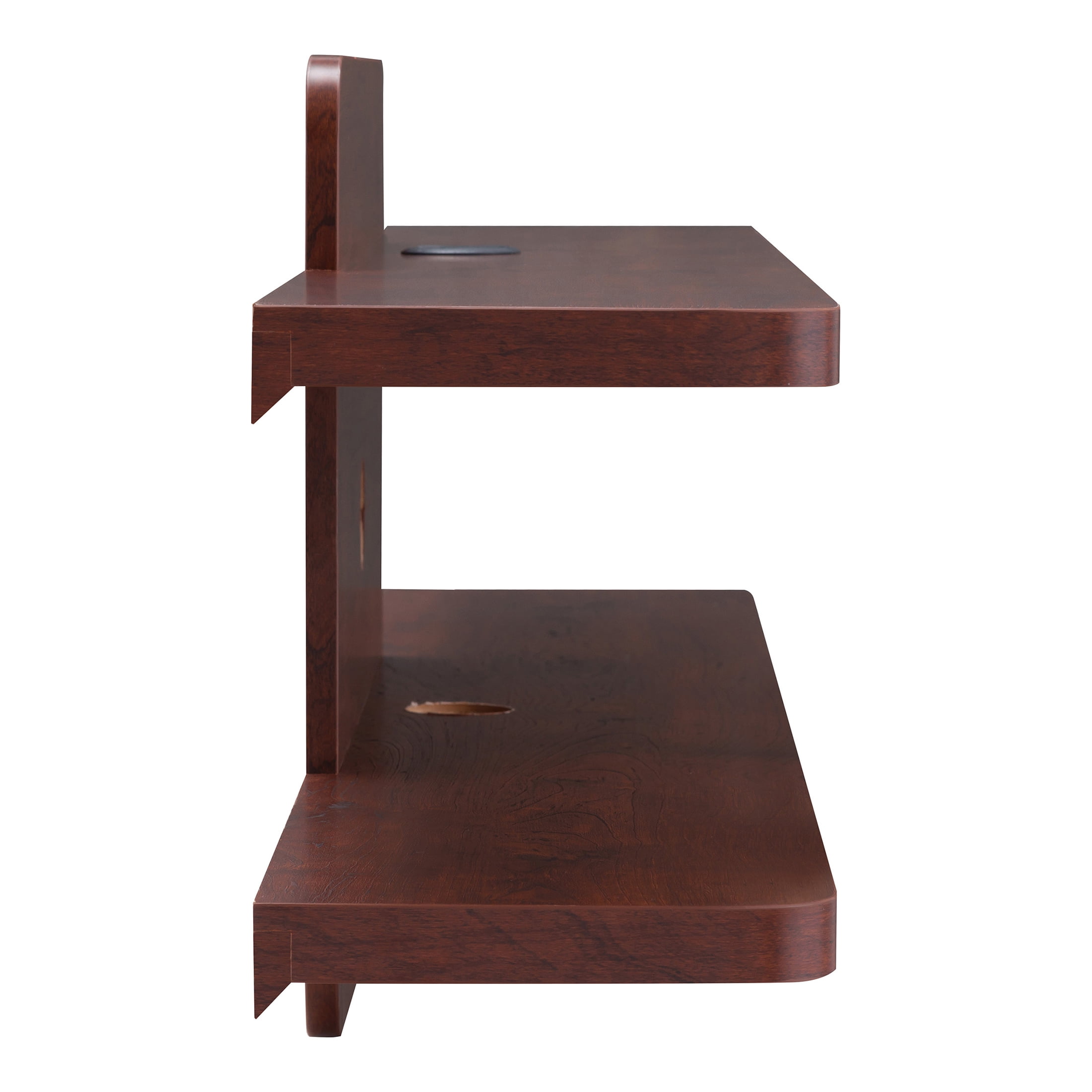 Furniture of America Eustache 2-Tier Floating TV Stand, 60", Walnut