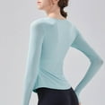 thumbnail image 2 of Camiseta sin costuras para mujer, blusa de manga larga, Top deportivo para Yoga, camiseta de Fitness para mujer, camisetas de entrenamiento para gimnasio, ropa deportiva para mujer, 2 of 5