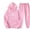 Pink, variant on Women Fall Clothes 2 Piece Outfits for Women Casual Holiday Themed Hooded Pullover Comfortable Sweatpants Two Piece Outfit for Seasonal Wear My Items