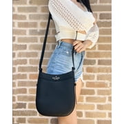 Kate Spade New York by Kate Spade Women's Pebbled Leather Crossbody Purse, Black
