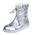 thumbnail image 2 of Bottes pour Femmes et Bottes d'Hiver Mode Nouvelles Bottes de Neige Grande Taille Bout Rond Bottes Courtes pour Femmes Bottes pour Femmes en Liquidation, 2 of 9
