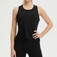 thumbnail image 2 of XIYON Womens Tops Loose Fit Sleeveless Yoga Shirt Cropped Athletic Top Casual Workout Tee Breathable Comfort Wear Classic, 2 of 5