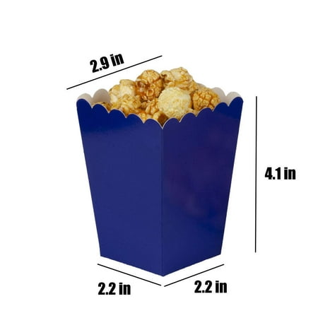

10 Pack Popcorn Boxes for Party Bulk Paper Popcorn Containers for Movie Night Carnival Decorations (2.2 x 4.1 x 2.9 In)