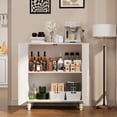 thumbnail image 2 of FOROUTIA Vintage Accent Cabinet with Adjustable Shelves,Sideboard Buffet Cabinet for Kitchen,Living Room, 2 of 7
