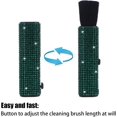 thumbnail image 5 of Car Detailing Brush, Detail Brush Cleaning Tool for Air Vent Dashboard Engine, Rhinestones Plastic Handle Automotive Interior Leather Exterior Wheel Dust Cleaner, Car Accessories (Red), 5 of 6
