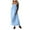 M-Blue, variant on Kcodviy Women's Spaghetti Strap Dress V Neck Women Dress Crochet Eyelet Sleeveless Striped Button Front Dress Midi Dress Summer Beach Woman Maxi Dress Casual Knit Long Dresses