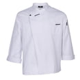 thumbnail image 4 of Unisex Chef Jackets Coat Long Sleeves Shirt Kitchen Uniforms White L, 4 of 9