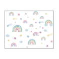 thumbnail image 1 of Wall Stickers for Living Room Rainbow Star Design PVC Decal 50 cm x 40 cm Multicolor Home Decoration, 1 of 7