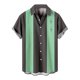 thumbnail image 1 of Camisas s Para Hombre Camisa de manga corta con cuello vuelto y estampado suelto informal de Hawaii de verano para hombre (Dark Gray, XL), 1 of 6