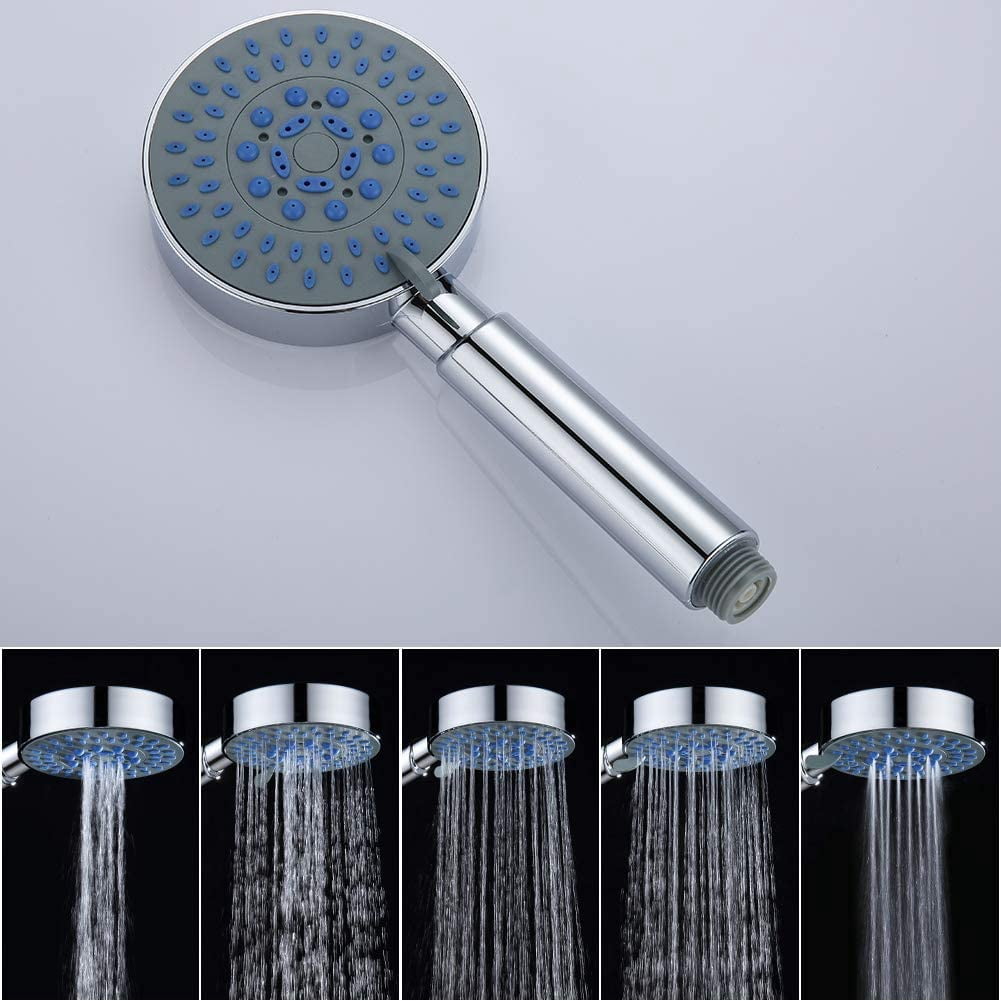Bathtub Faucet With Hand Shower Chrome, Waterfall Shower Mixer With Bracket And Hose 150Cm Wall Mounted Bath Faucet For Bathroom