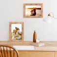 thumbnail image 2 of 6x9 Picture Frame Set of 4 with High Definition Real Glass, Mixed Color Wood Photo Frames for Desktop Display and Wall Mounting, 2 of 5