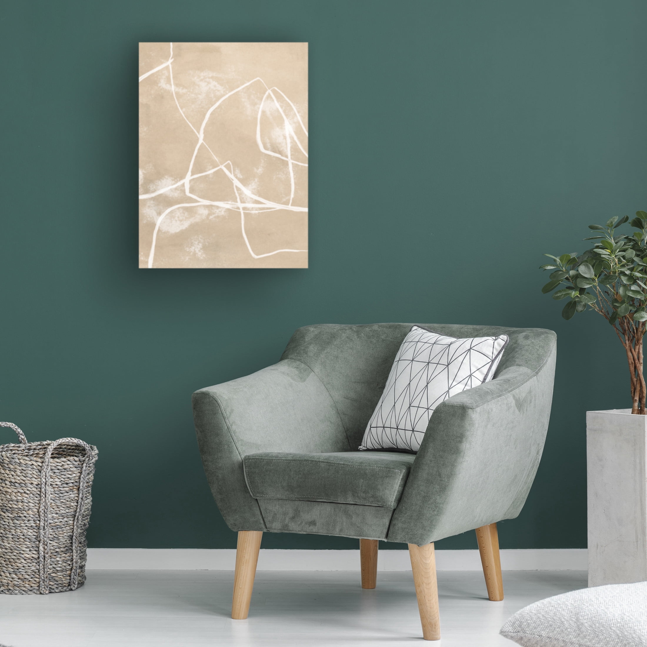 Trademark Fine Art June Erica Vess  Neutral Thread II Canvas Wall Art