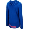thumbnail image 3 of Women's Colosseum Royal Kansas Jayhawks My Lover Lightweight Hooded Long Sleeve T-Shirt, 3 of 3