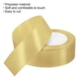 thumbnail image 3 of Unique Bargains 1.5 Inch Wide 24 Yards Satin Ribbon, 2 Pack Double Face Solid Crafts Roll for Party Home DIY Wrapping Decoration, Light Gold, 3 of 6