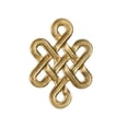 thumbnail image 1 of Cabinet Handle Copper Chinese Knot Shape Pull Handle Single Hole Furniture Handle, 1 of 8