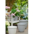 thumbnail image 3 of Pot de fleurs Mainstays Basic Bell 30 cm, gris, design classique avec soucoupe intégrée, résistant aux intempéries, finition mate., 3 of 4