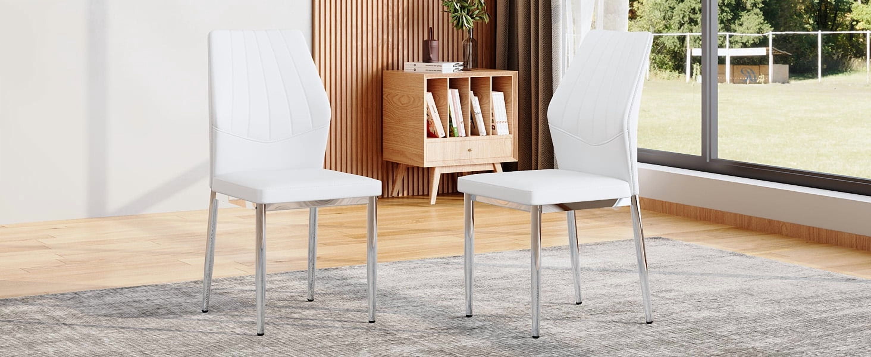 Sailvan Dining Chairs - 37 Inch Ergonomic PU Backrest