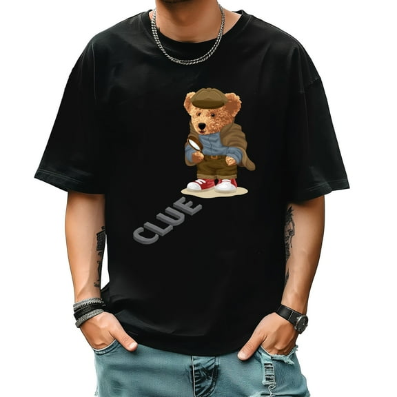 Graphic Tees for Men Summer New Print Casual Tee Fashion Trend Sports Shirt Select