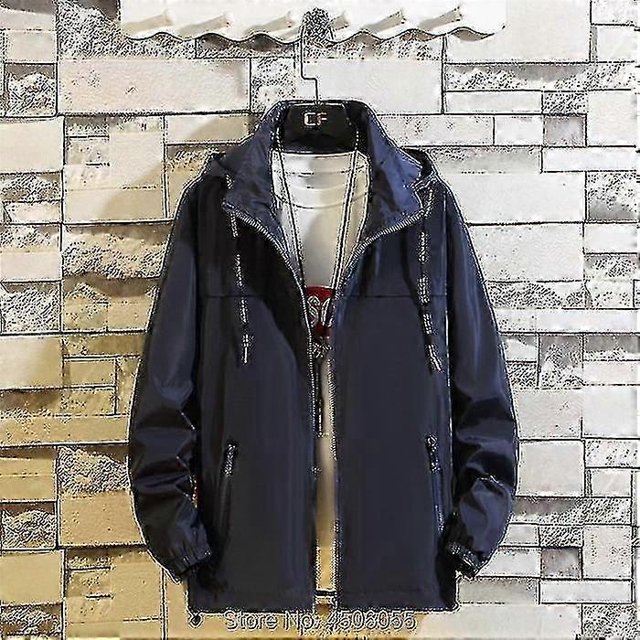 Jacket Men Plus Size 6xl 7xl 8xl Spring Autumn Thin Windbreaker Mens Hooded Bomber Coat Streetwear Boy Zipper Casual Sportswear