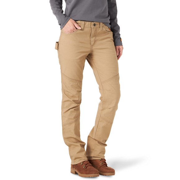 Wrangler Riggs Workwear womens Fr Flame Resistant Work Utility Pants, Golden Khaki, 12W x 30L US
