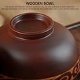 thumbnail image 6 of Mongolian Style Wooden Bowl Soup Salad Rice Noodle Bowls Ethnic Natural Wood Kids Tableware, 6 of 7