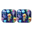 thumbnail image 7 of Balery Transparent Jellyfishes Sun Shield 2 Pack For Car Front Windows Foldable Sun Visor Protector Blocks Max Uv Rays And Keeps Your Vehicle Cool For Most Sedans Suv Truck, 7 of 7