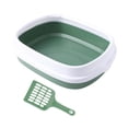 thumbnail image 3 of Caja de arena para gatos Yuyangstore semicerrada Kitty Litter Pan verde, 3 of 8