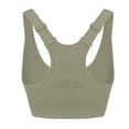 thumbnail image 4 of Rexolia Women's Supportive Racerback Sports Bra Adjustable Straps Running Army Green 32, 4 of 5