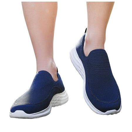 

Chnzic Men Sports Shoes Fashionable Pattern Simple Solid Color Lightweight Flat Bottom Comfortable Slip On Casual Shoes