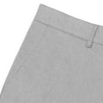 thumbnail image 5 of safuny Men's Business Flat Front Pant Straight Leg Cotton Suit Pants Activewear Dress Pants Mid Waist Trousers Big&Tall Fashion Clearance Solid Color Work Pants Casual Gray XL, 5 of 6