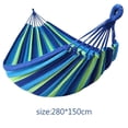 thumbnail image 4 of Hamaca brasileña doble para 2 personas, hamaca extragrande de algodón, 260 x 150 cm, capacidad de carga 300 kg, portátil para jardín, interior y exterior (azul), 4 of 5