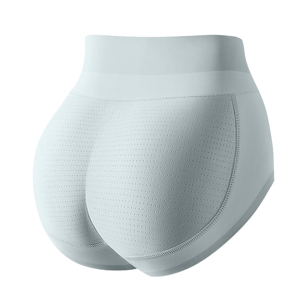 Gibobby Pantaleta Corte Frances de Algodón Artefacto para esculpir el cuerpo, glúteos de cadera de melocotón, almohadilla para glúteos(Azul,M)