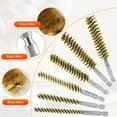 thumbnail image 6 of 6Pcs Brass Bore Brushes with 1/4 Inch Hex Shank, Effortless Access to Confined Areas for Automotive Machining Applications, 6 of 9