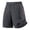 Dark Gray, variant on Men's Athletic Shorts Breathable Shorts for Men Loose-Fit Gym Shorts with Zipper Pockets
