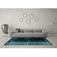 thumbnail image 3 of Ahgly Company Indoor Rectangle Abstract Light Blue Modern Area Rugs, 5' x 8', 3 of 4