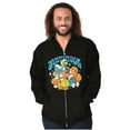 thumbnail image 5 of Vintage Smurf Just Be Cool Mushrooms Zip Up Hoodie Men's Women's Brisco Brands X, 5 of 6