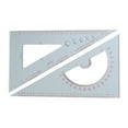 thumbnail image 3 of Chart Drawing Triangle Ruler Triangle Angle Protractor Distance Measurement Large Scale Math Geometry Tool Measuring Ruler for Ship Drawing Right Angle Ruler, 3 of 10