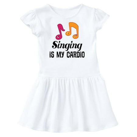 

Inktastic Singing is my Cardio Choir Music Gift Toddler Girl Dress