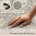 thumbnail image 6 of ODIKA 9'x12' Washable Area Rug Non-Shedding, Easy Care Abstract Weathered Way Motif Ornamental Details Lightweight Throw for Master Suite, California King, Under Bed, 6 of 7