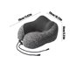 thumbnail image 3 of Almohada en forma de U de algodón viscoelástico que puede adaptarse a una almohada en forma de U, almohada para el cuello, almohada para viajar en avión, almohada para el cuello para la Akmoler, 3 of 8
