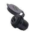 thumbnail image 4 of Adaptador de cargador de coche USB 3.0 Baoblaze carga rápida con luz azul para moto marina RV 18W, 4 of 9