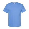 thumbnail image 5 of Hanes Essential-T Men T-Shirt, Short Sleeve Crew Neck, Classic Fit Cotton Tee, Carolina Blue, 3XL, 5 of 5