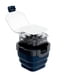 thumbnail image 4 of Paleta de pintura de viaje con arandela de pincel plegable, portátil 3 en 1, 16 ranuras herméticas con limpiador de pinceles y soporte para pinceles para acuarela, óleo, gouache, pintura, 4 of 4
