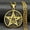 Gold color, variant on Witchcraft Pentagram Necklace 14K Yellow Gold Men's Jewish Hebrew Tetragrammaton Solomon Pendant Amulet Jewelry