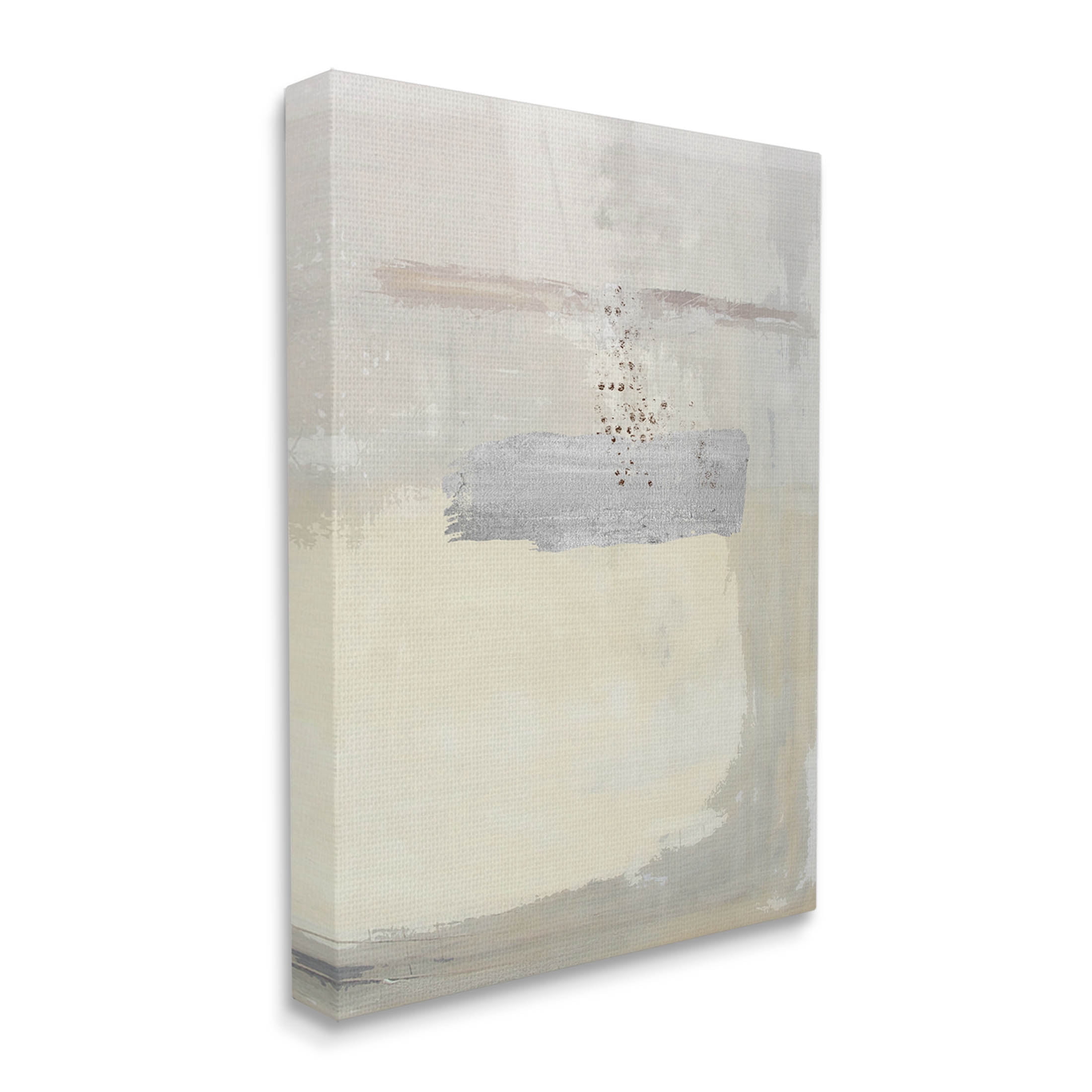Beige Modern Abstract Arrangement Abstract Graphic Art Gallery Wrapped Canvas Print Wall Art